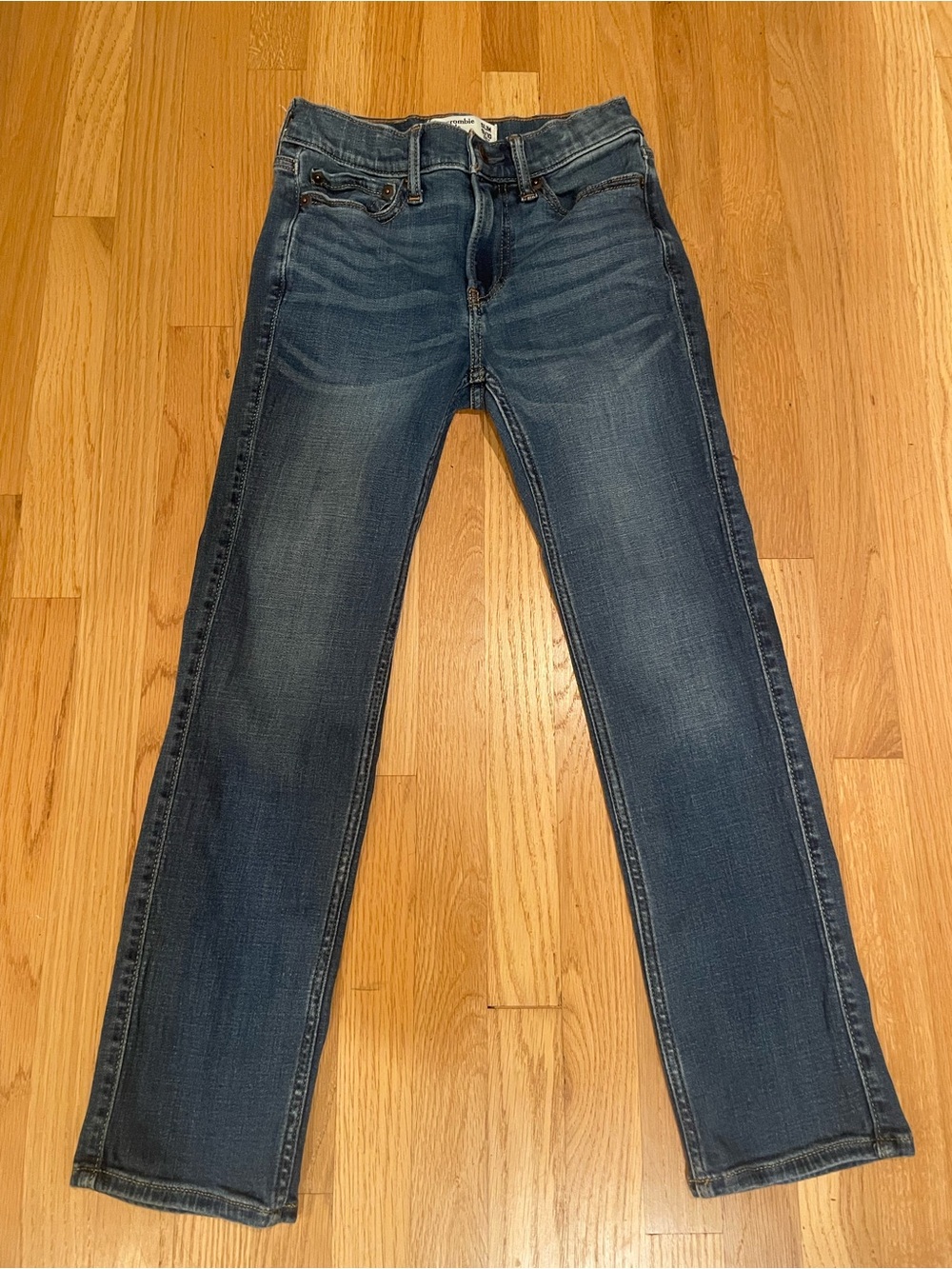 Abercrombie & Fitch Kids Dark Blue Straight Jeans